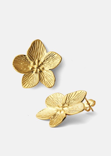 Oorbel Blossom - 18k Verguld