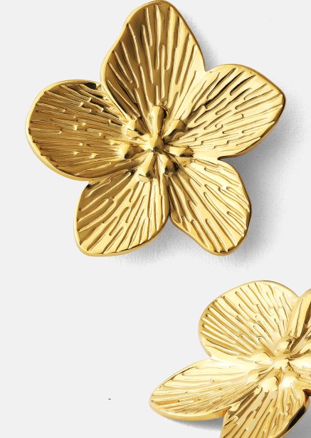 Oorbel Blossom - 18k Verguld