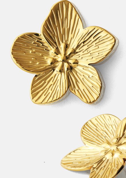 Oorbel Blossom - 18k Verguld