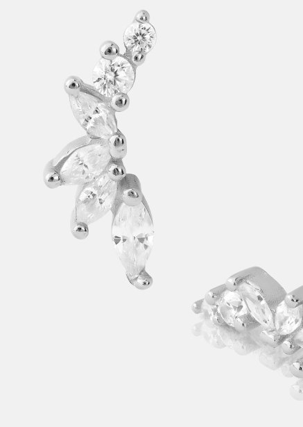 Oorbellen Leaf Studs - Verzilverd