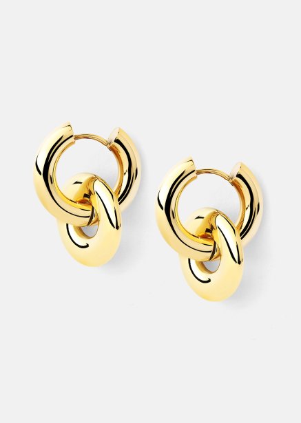 Oorbellen Chunky Link – 18k Verguld