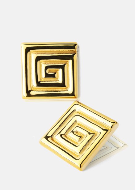 Oorbel Geometric Glow - 18k Verguld