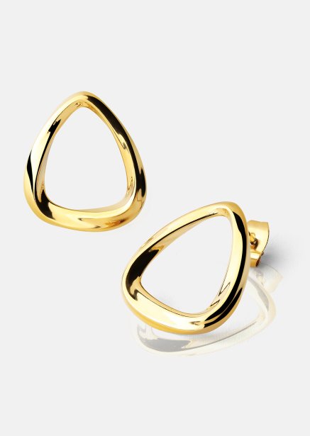 Oorbellen Flow – 18k Verguld