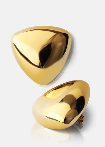 Oorbellen Bold Curve – 18k Verguld