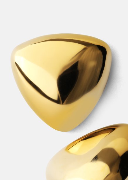 Oorbellen Bold Curve – 18k Verguld