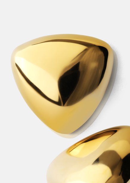 Oorbellen Bold Curve – 18k Verguld