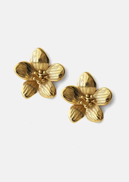 Oorbellen Flora Shine – 18k Verguld