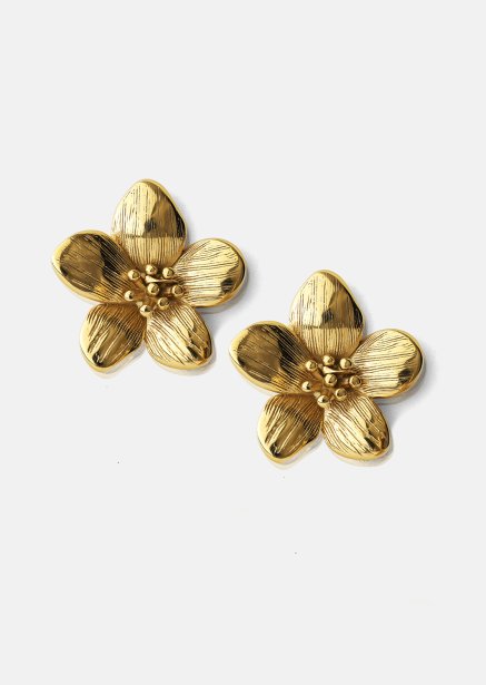 Oorbellen Flora Shine – 18k Verguld