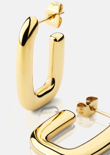 Oorbel Golden Flow- 18k Verguld