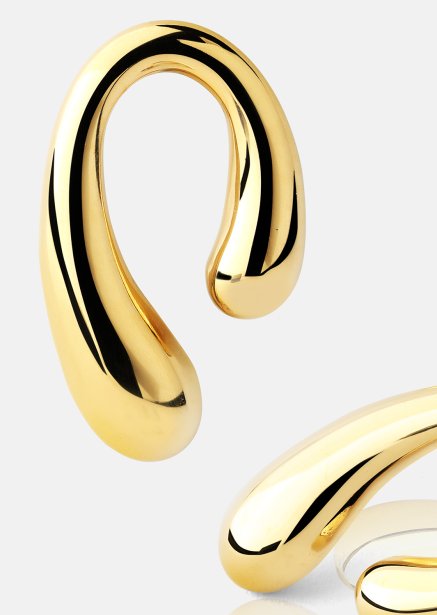 Oorbellen Sculpture – 18k Verguld