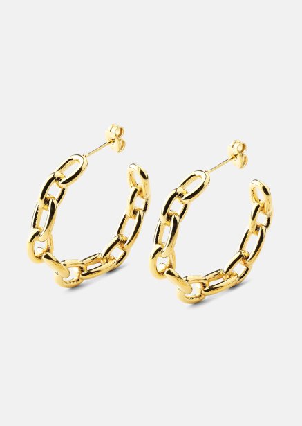 Oorbel Chain Bold - 18k Verguld