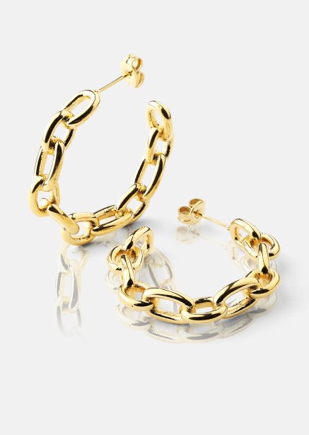 Oorbel Chain Bold - 18k Verguld