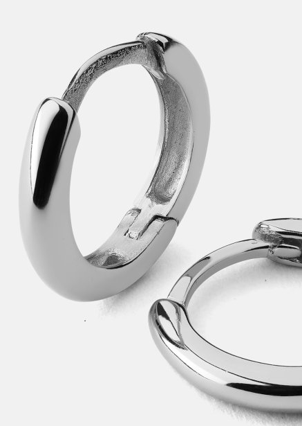 Oorbellen Mini Hoops - Verzilverd