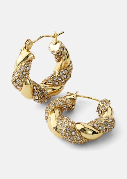 Oorbel Glam Hoops- 18k Verguld