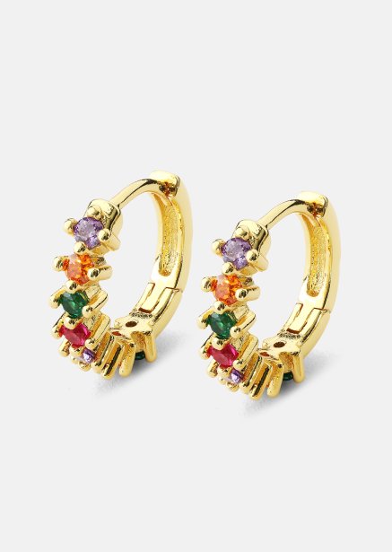 Oorbel Multicolor Shine - 18k Verguld