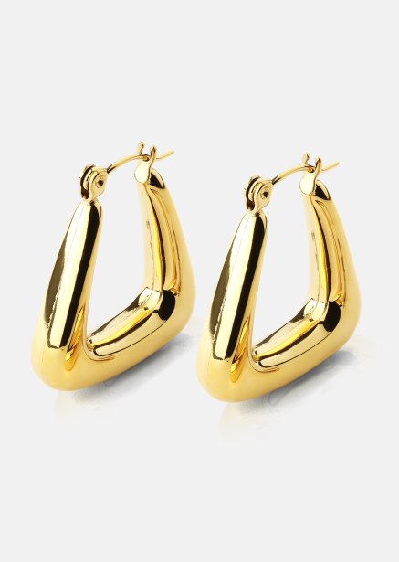 Oorbel TriBold - 18k Verguld