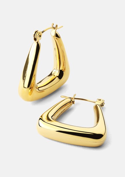 Oorbel TriBold - 18k Verguld