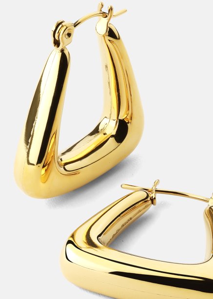 Oorbel TriBold - 18k Verguld