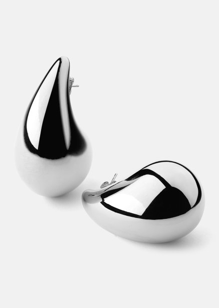 Oorbel Liquid Glow - Verzilverd