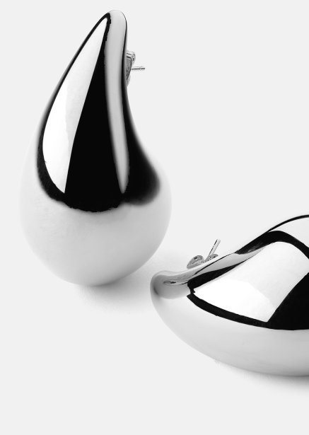 Oorbel Liquid Glow - Verzilverd