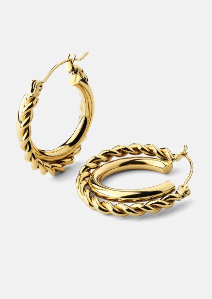 Oorbellen Twist Elegance – 18k Verguld