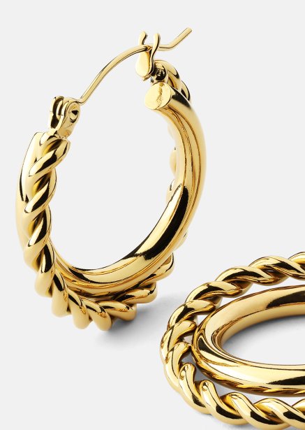 Oorbellen Twist Elegance – 18k Verguld