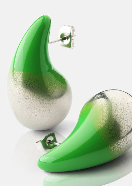 Oorbellen Verdé Glow – Verzilverd