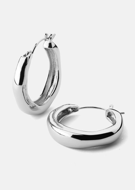 Oorbel Mila Hoops - Verzilverd