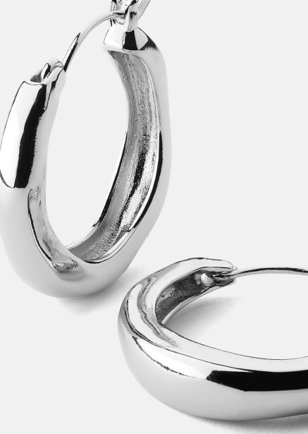 Oorbel Mila Hoops - Verzilverd