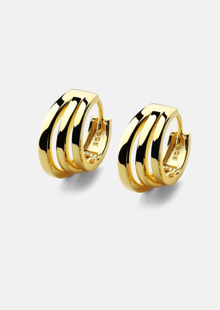 Oorbellen Trio - 18k Verguld