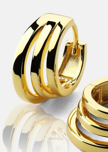 Oorbellen Trio - 18k Verguld