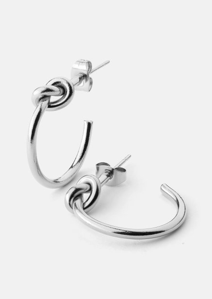 Loop Oorbellen – Verzilverd