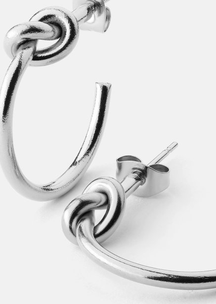 Loop Oorbellen – Verzilverd