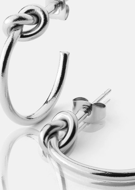 Loop Oorbellen – Verzilverd