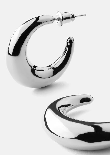 Loop Oorbellen – Verzilverd