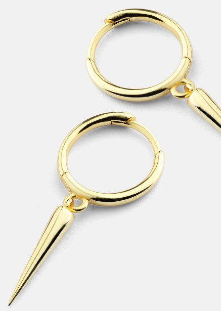 Spira Oorbel - 18k Verguld