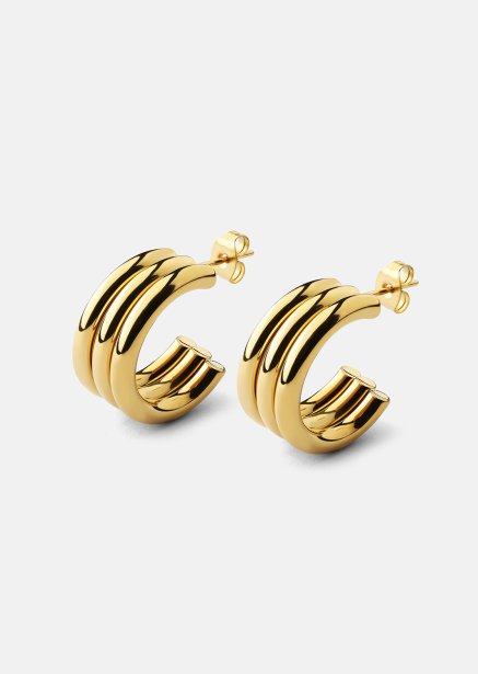 Riflia Oorbel - 18k Verguld