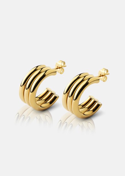 Riflia Oorbel - 18k Verguld