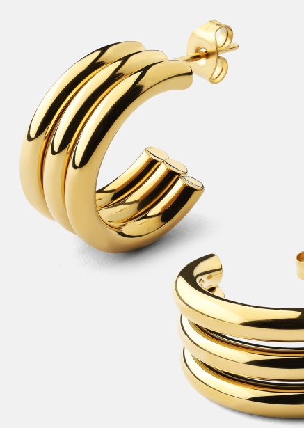Riflia Oorbel - 18k Verguld