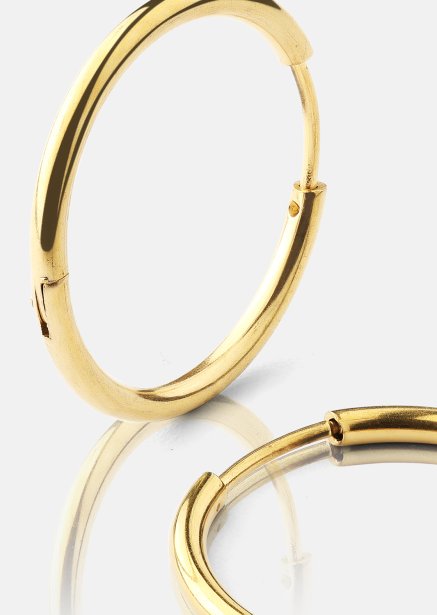 Oorbel Classic Medium - 18k Verguld