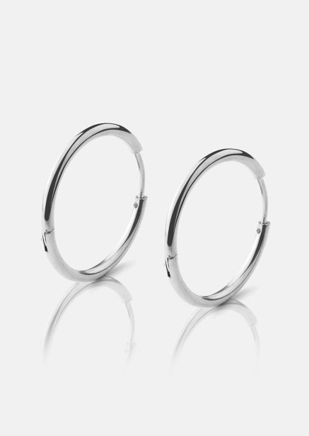 Oorbel Classic Medium - Verzilverd