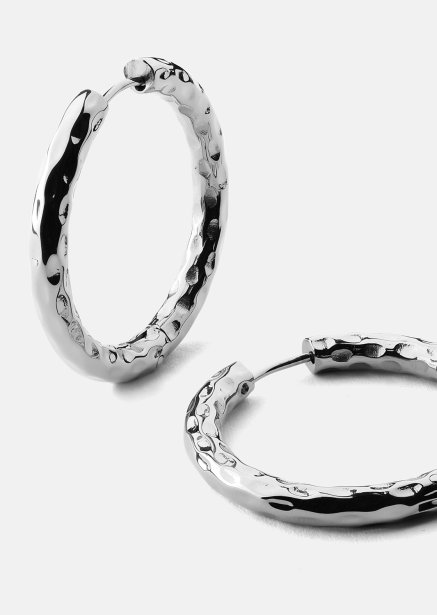 Oorbel Everyday Hoops - Verzilverd