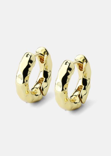 Oorbel Luxe Ripple Hoops - 18k Verguld