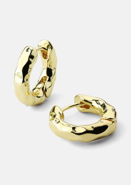 Oorbel Luxe Ripple Hoops - 18k Verguld