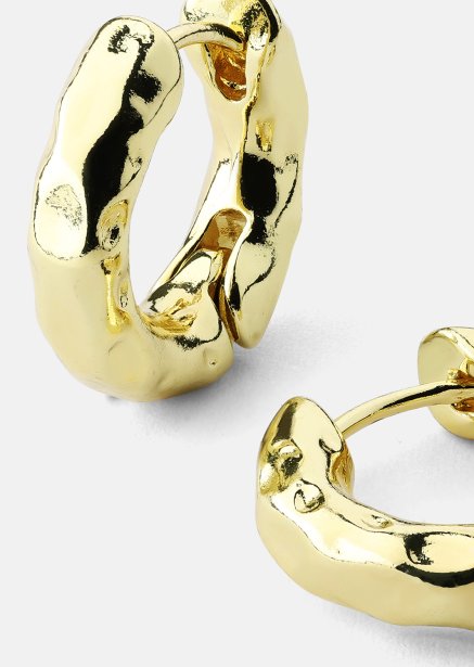 Oorbel Luxe Ripple Hoops - 18k Verguld