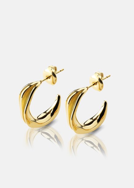Oorbellen Gleaming Flow - 18k Verguld