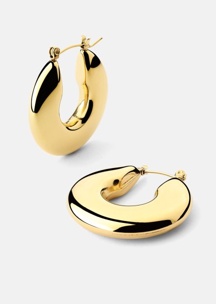 Oorbel Luna Bold Hoops - 18k Verguld
