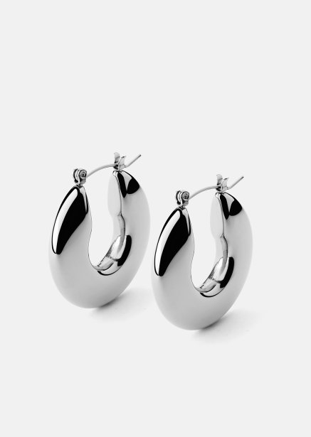 Oorbel Luna Bold Hoops - Verzilverd