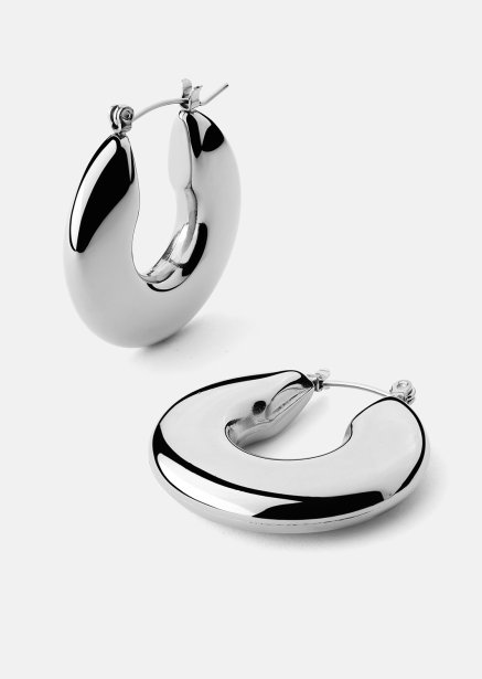 Oorbel Luna Bold Hoops - Verzilverd