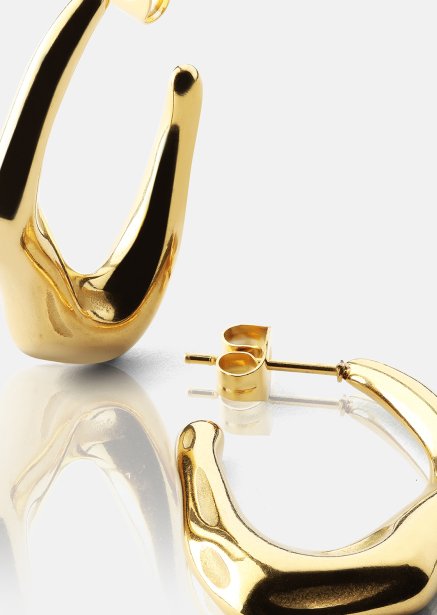Oorbel Bold Drops - 18k Verguld